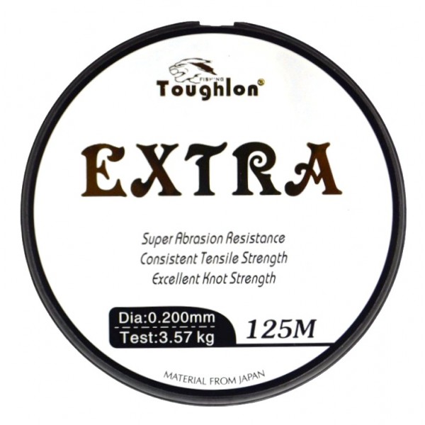 Леска для рыбалки, Toughlon Extra, 125м, сечение 0.200мм